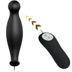 PRETTY LOVE - SILICONE BUTT PLUG 12 VIBRATION MODES BLACK