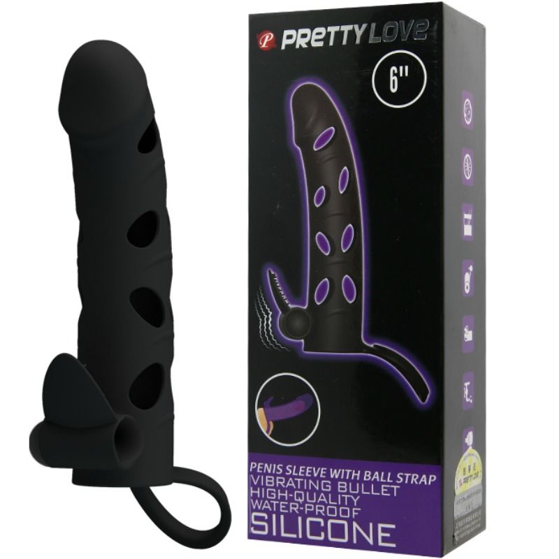 PRETTY LOVE - 15.2 CM VIBRATING SILICONE COVER