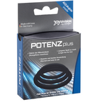 JOYDIVISION POTENZDUO - PLUS SET 3 ANELLI NERO - S, M, L