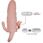 BAILE - BRAVE MAN PENIS COVER WITH CLITUS AND FLESH FOR ANAL STIMULATION 16.5 CM