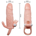 BAILE - BRAVE MAN PENIS COVER WITH CLITUS AND FLESH FOR ANAL STIMULATION 16.5 CM