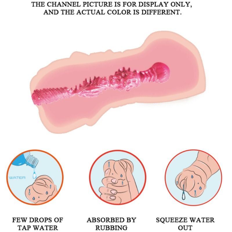 CRAZY BULL - MASTURBATEUR VAGINAL À EAU AVEC BALLES VIBRANTES