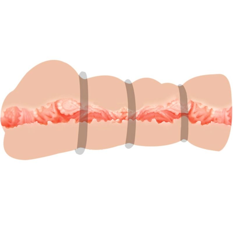 CRAZY BULL - MASTURBATEUR VAGINAL AVEC ANNEAUX