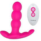 NALONE - PEARL ANAL VIBRATOR WITH BLACK REMOTE CONTROL