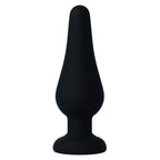 INTENSE - PIPO M BLACK SILICONE ANAL PLUG 11 CM