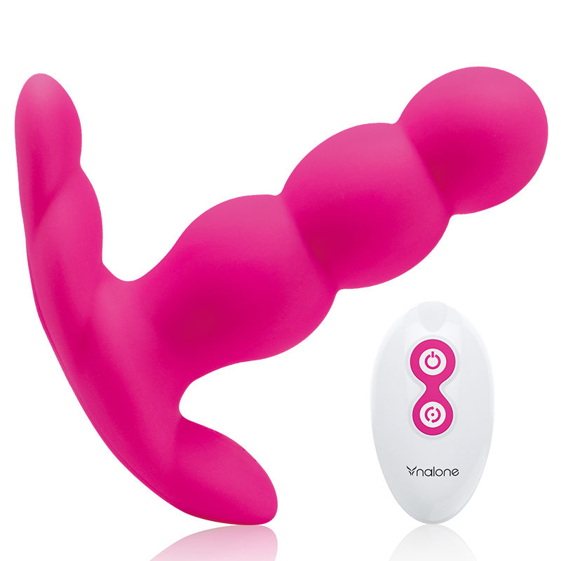 NALONE - PEARL ANAL VIBRATOR WITH BLACK REMOTE CONTROL