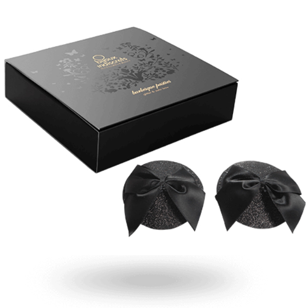 JEWELRY - SHINY BURLESQUE NIPPLE COVERS WITH BOW