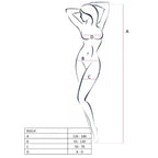 PASSION - WOMAN BS014 BODYSTOCKING ROSSO TAGLIA UNICA