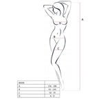 PASSION - WOMAN BS036 BODYSTOCKING BIANCO TAGLIA UNICA