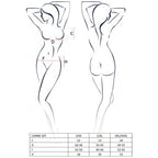 PASSION - SET CANNE DONNA NERO TAGLIA L/XL