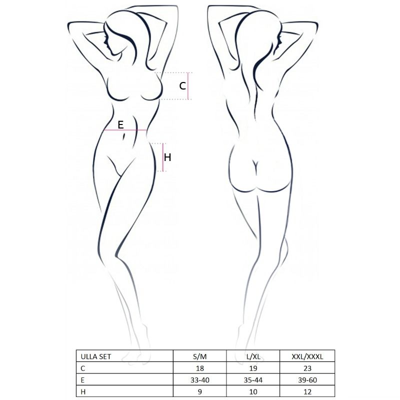 PASSION - ULLA E WOMEN'S SET SIZE S/M