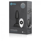 B-VIBE - RIMMING REMOTE CONTROL PETITE BLACK BUTTER PLUG