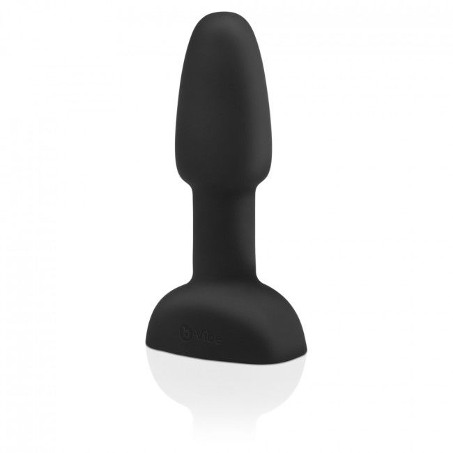 B-VIBE - RIMMING REMOTE CONTROL PETITE BLACK BUTTER PLUG