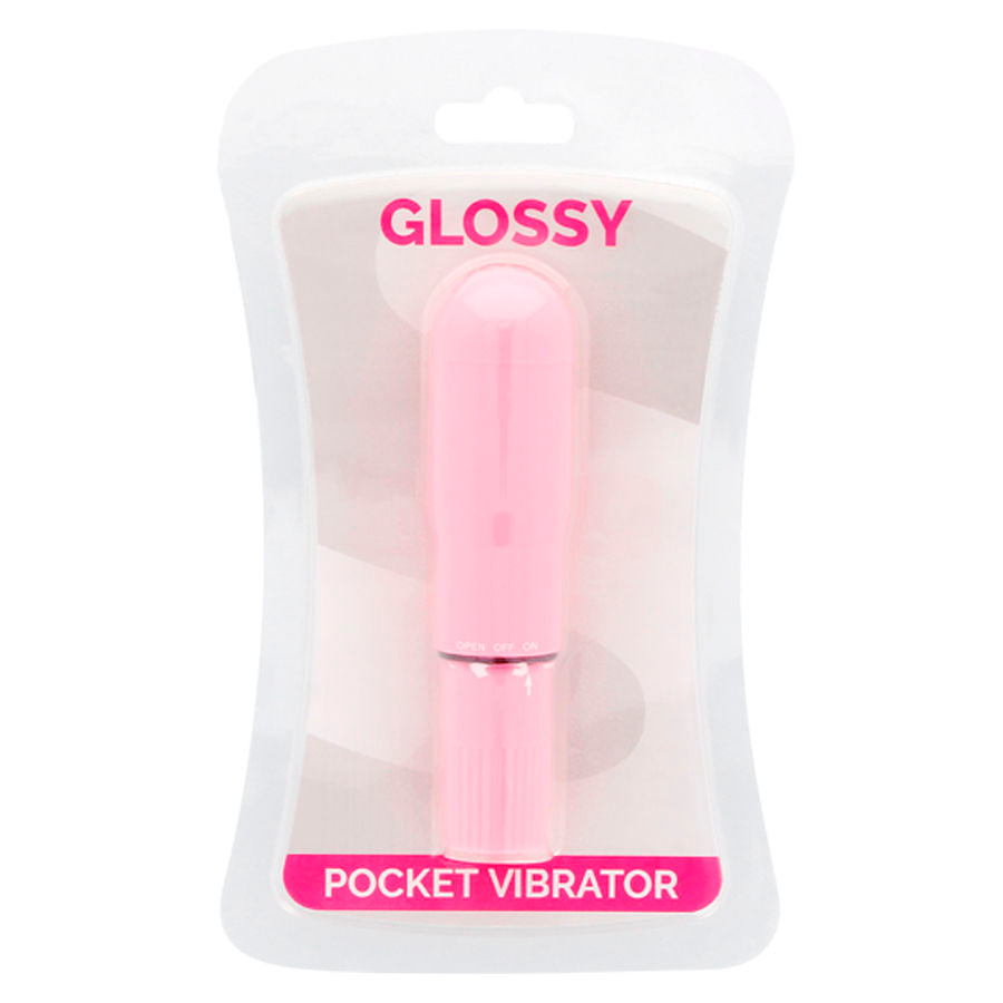 GLOSSY - PINK POCKET VIBRATOR