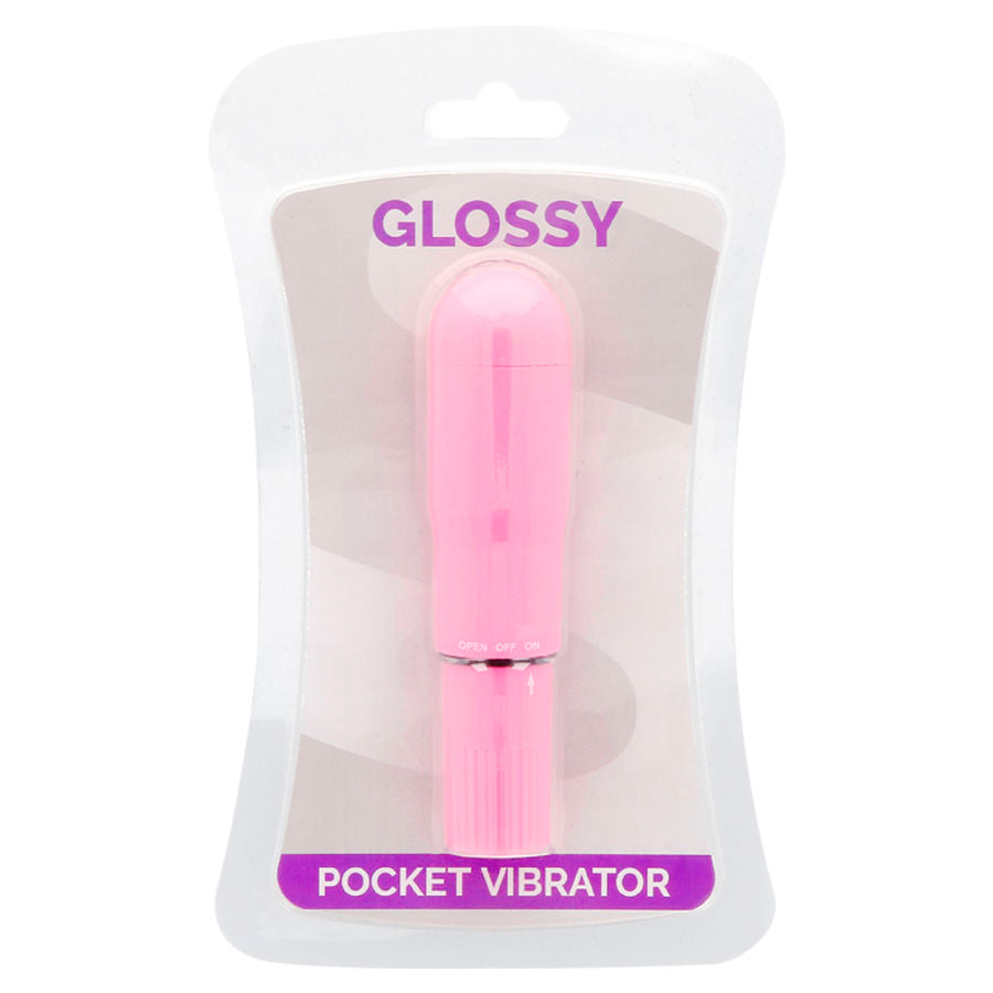 GLOSSY - DEEP ROSE POCKET VIBRATOR