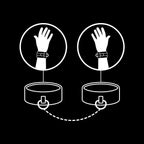 MENOTTES EN CUIR VEGAN POUR FÉTICHISME SOUMIS - DOUBLURE NOPRÈNE