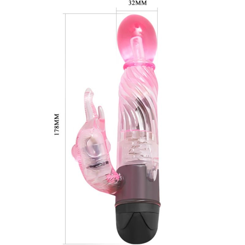 BAILE - TREAT YOURSELF TO A LOVER'S KIND OF VIBRATOR WITH PINK RABBIT 10 MODES
