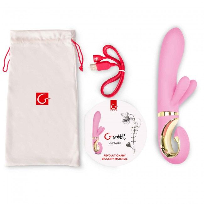 G-VIBE - VIBRATEUR LAPIN ROSE G-RABBIT