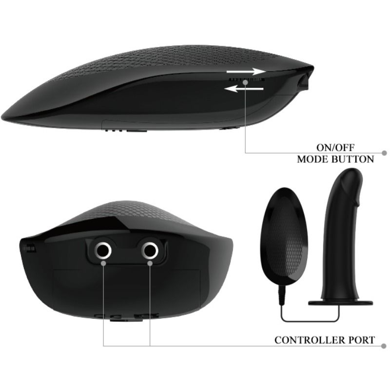 PRETTY LOVE - ABBASBAILEA LOVE MARVIN STRAP-ON WITH VIBRATION AND HOLLOW DILDO