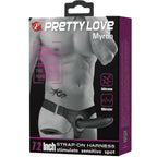 JOLI AMOUR - ABBASBAILEA LOVE MYRON STRAP-ON AVEC VIBRATION ET GODEMICHET CREUX