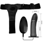 JOLI AMOUR - ABBASBAILEA LOVE MYRON STRAP-ON AVEC VIBRATION ET GODEMICHET CREUX
