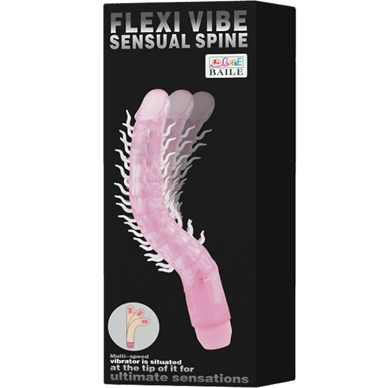 BAILE - GODEMICHET VIBRANT FLEXIBLE SENSUAL SPINE FLEXI VIBE LILAS 23,5 CM