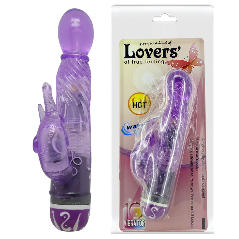 BAILE - MULTI-SPEED VIBRATOR WITH PURPLISH STIMULATOR