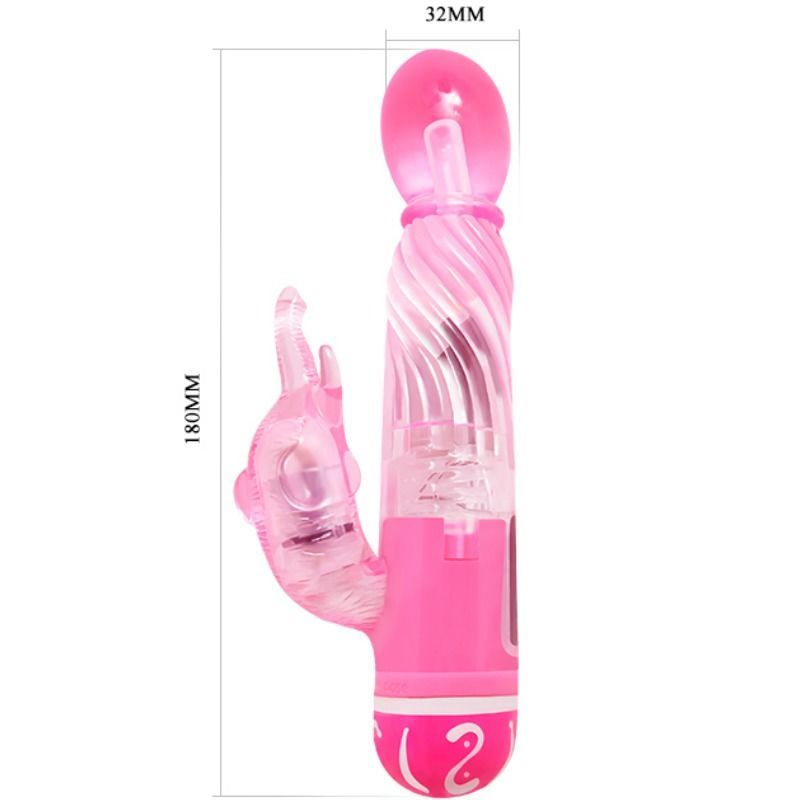 BAILE - MULTI-SPEED VIBRATOR WITH PURPLISH STIMULATOR