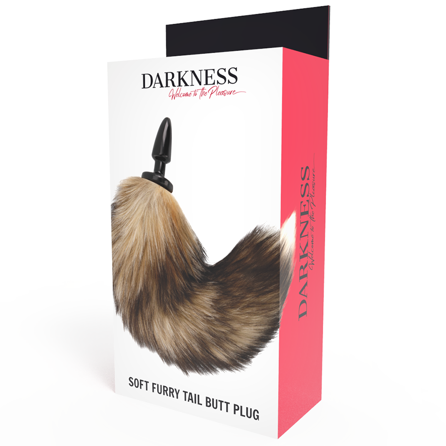 DARKNESS - NATURAL TAIL WITH 10 CM SILICONE BUTT PLUG