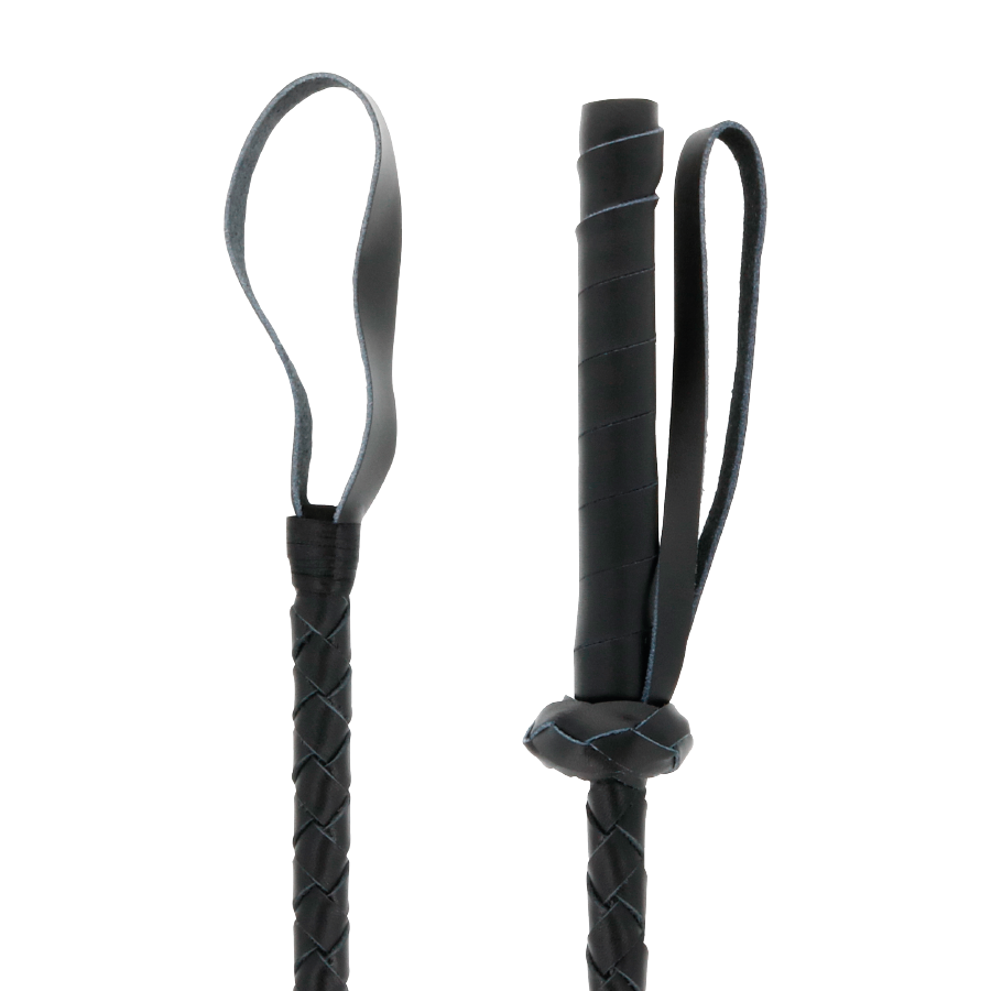 DARKNESS - 60CM LEATHER FETISH BDSM WHIP