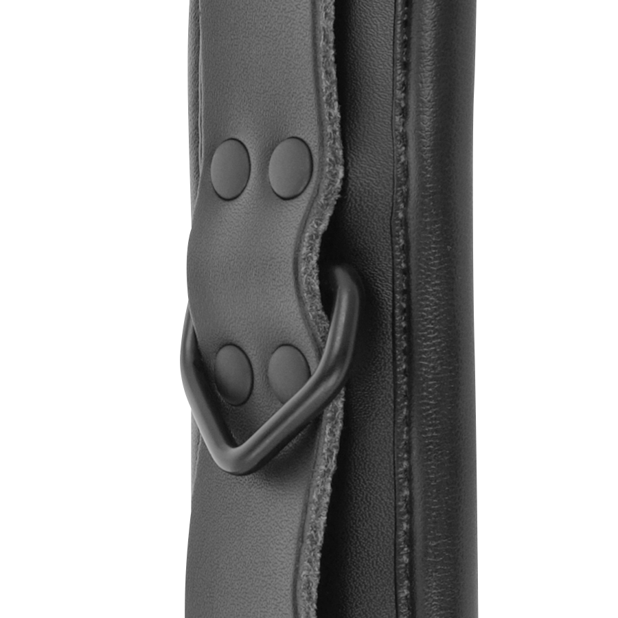 DARKNESS - MANCHONS DE CHEVILLE AJUSTABLES EN CUIR NOIR