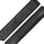 DARKNESS - MANCHONS DE CHEVILLE AJUSTABLES EN CUIR NOIR