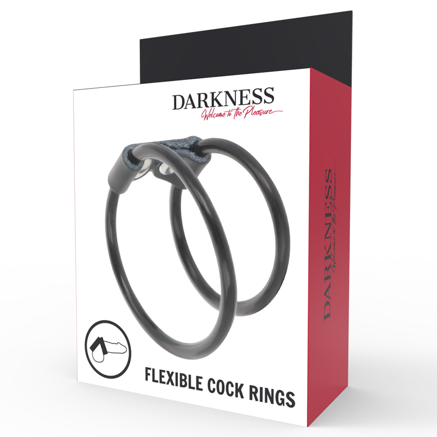 DARKNESS - ANNEAU PÉNAL DOUBLE FLEXIBLE