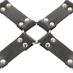 TÉNÈBRES - MENOTTES ET MENOTTES EN CUIR NOIR