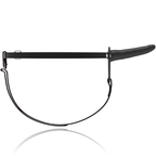 Harnais de soumission fétichiste - Silicone noir 15 cm