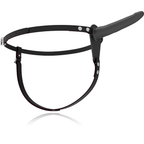 Harnais de soumission fétichiste - Silicone noir 15 cm