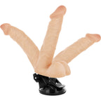 BASECOCK - ARTICULATING VIBRATOR WITH REMOTE CONTROL, NATURAL 20 CM -OR- 4.5 CM