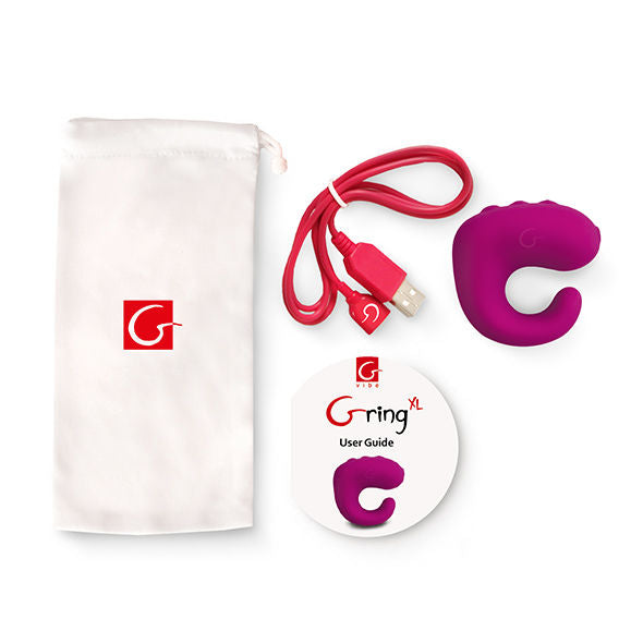 G-VIBE - ANNEAU VIBRANT GRING XL FRAMBOISE DOUCE JOUETS AMUSANTS