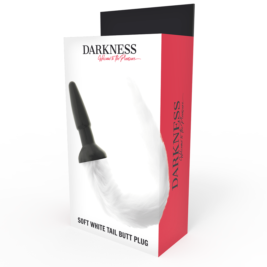 DARKNESS - BOUCHON DE BEURRE EN SILICONE AVEC QUEUE BLANCHE