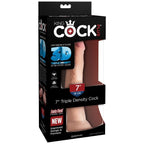 KING COCK - TRIPLE DENSIT DILDO 18 CM