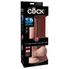 KING COCK - TRIPLE DENSIT DILDO 19 CM