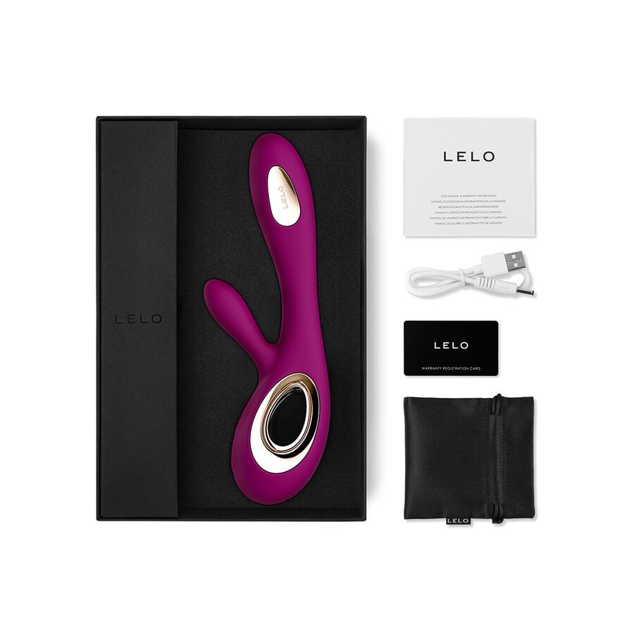 LELO - SORAYA VIBRATOR WAVE RABBIT DEEP ROSE