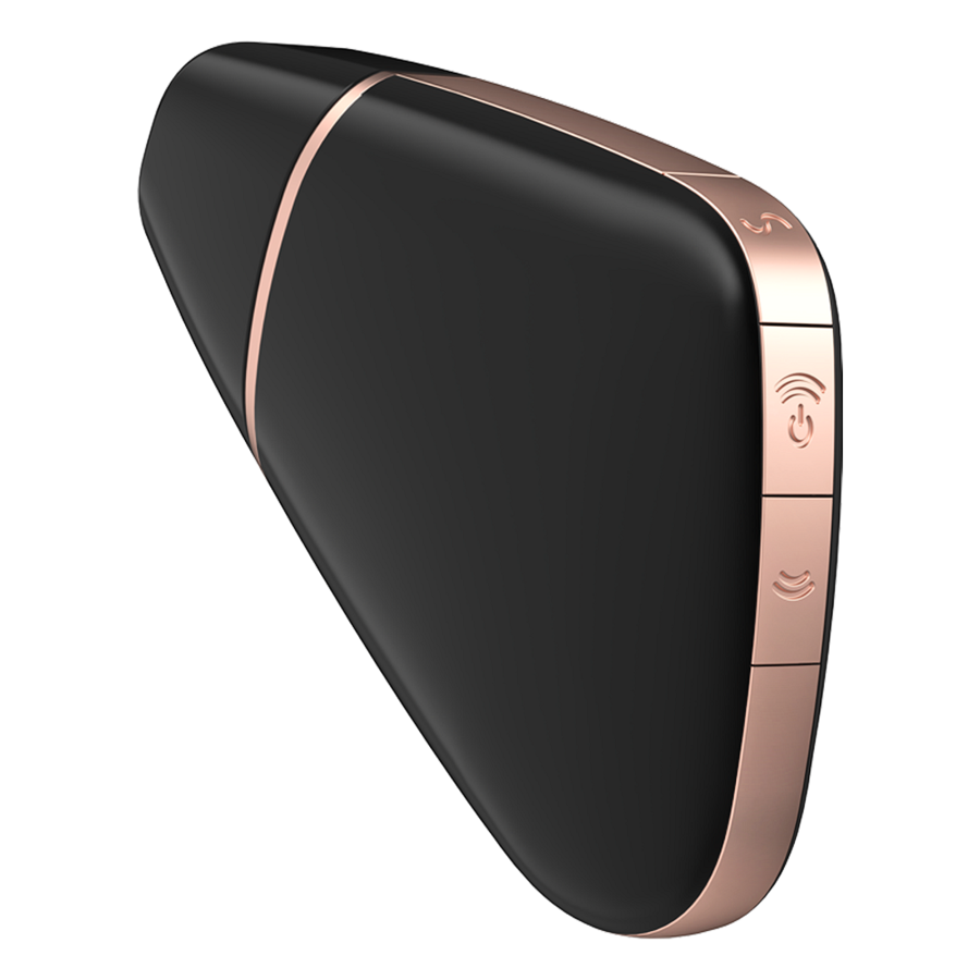 SATISFYER - STIMULATEUR ET VIBRATEUR TRIANGLE AMOUREUX NOIR