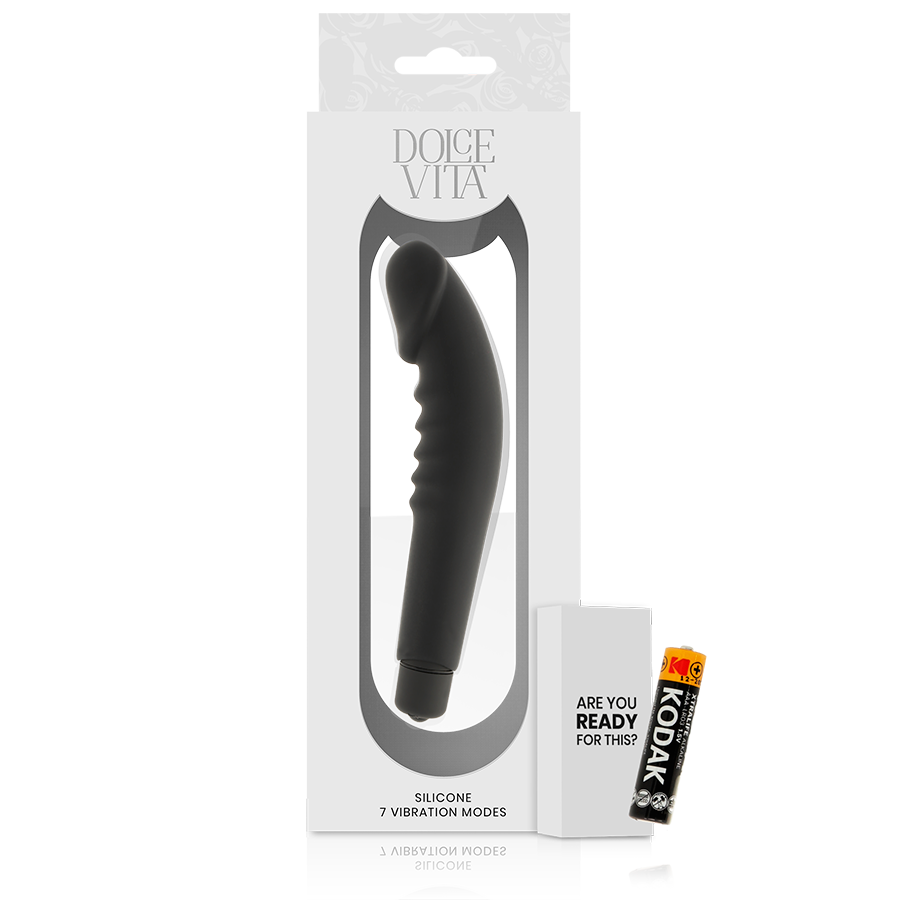 DOLCE VITA - REALISTIC PLEASURE IN BLACK SILICONE