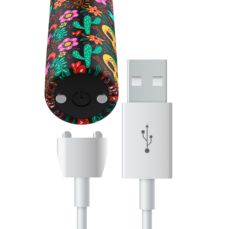 CUSTOM BULLETS - RECHARGEABLE FLORAL BULLET 10 INTENSITY