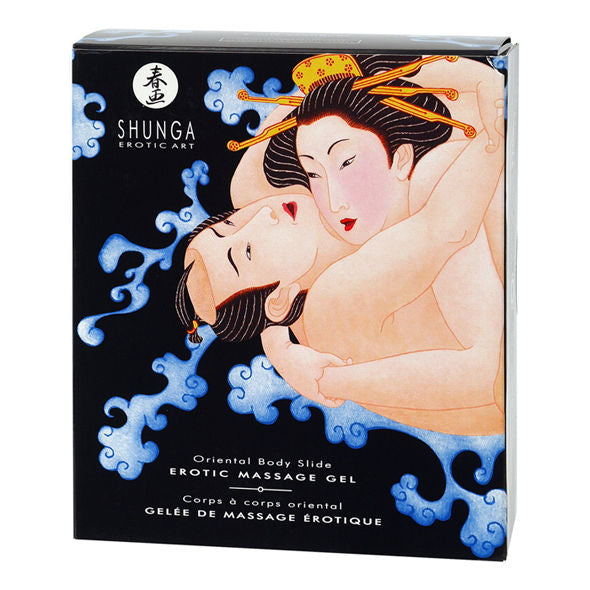 SHUNGA - GEL DE MASSAGE ÉROTIQUE CORPS À CORPS AUX FRUITS EXOTIQUES 