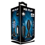 MR PLAY - BLACK REMOTE CONTROL VIBRATING BUTTON PLUG