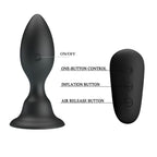 MR PLAY - BLACK REMOTE CONTROL VIBRATING BUTTON PLUG