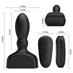 MR PLAY - REMOTE CONTROL INFLATABLE BLACK BUTTER PLUG