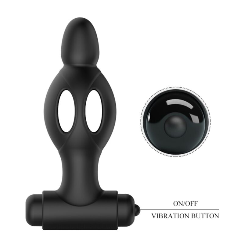 MR PLAY - VIBRATING SILICONE BUTTER PLUG